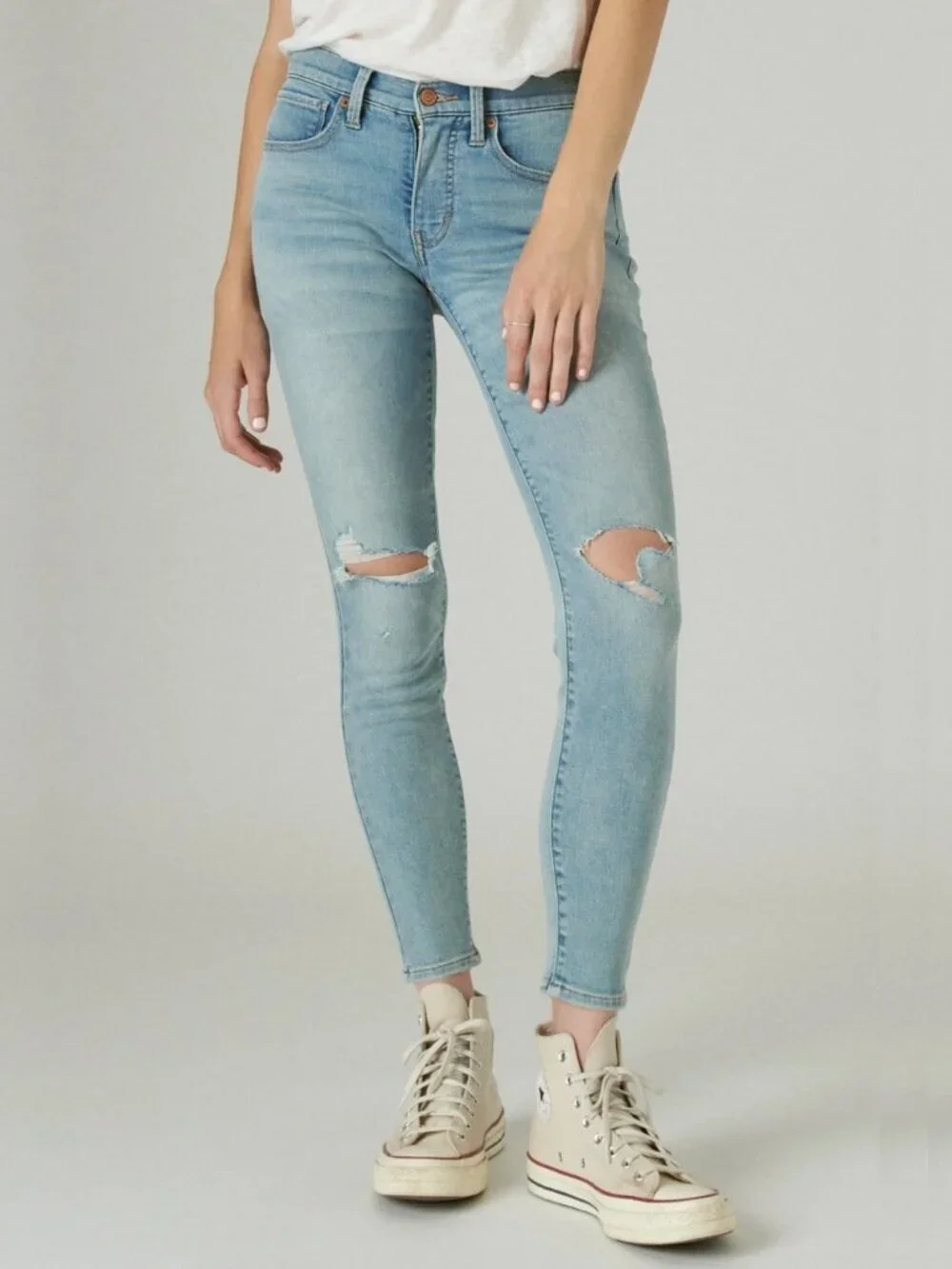 2/$30 Lucky Brand Midrise Ava Skinny Jeans Olancha Dest 4/ 27 #A1818